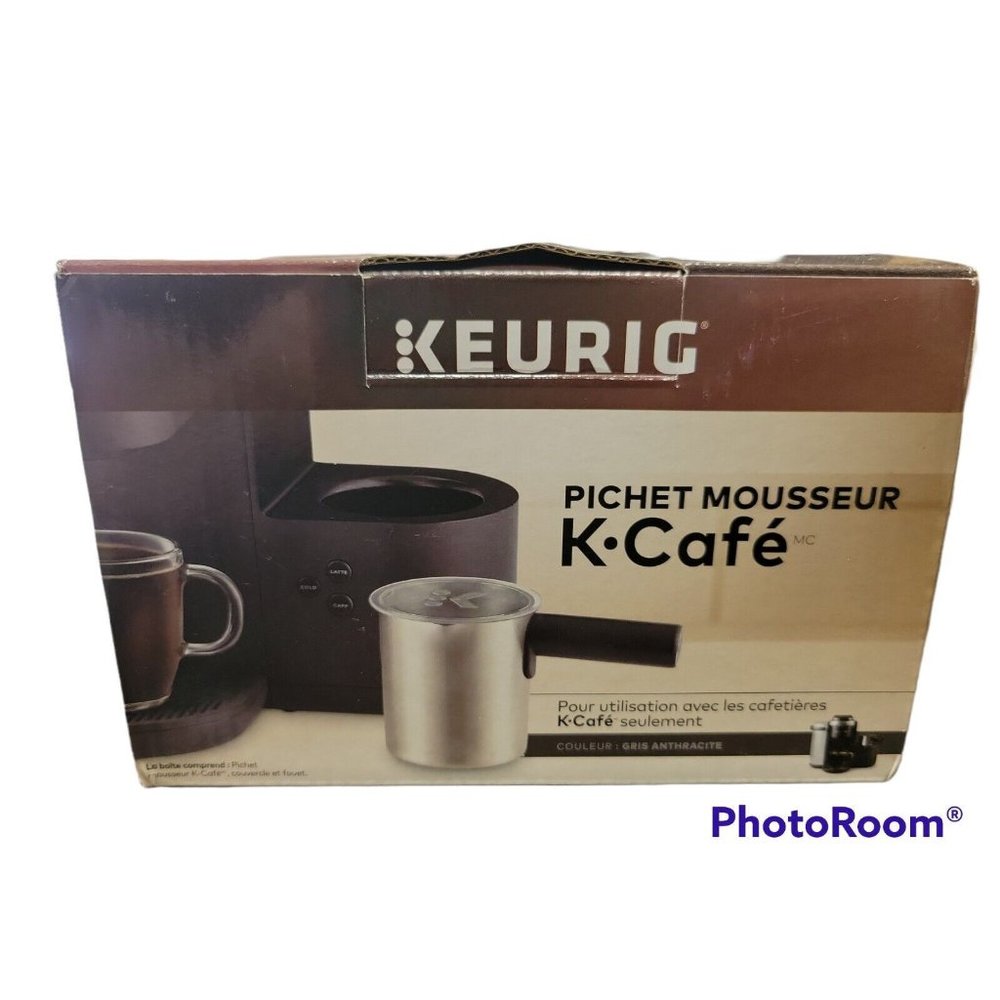 Keurig K Cafe Brewers Frother Cup Lid Whisk Nickel Color Brand New In Box